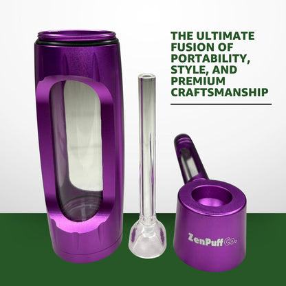 ZenPuff Co.™ Premium Glass & Aluminum Water Bottle