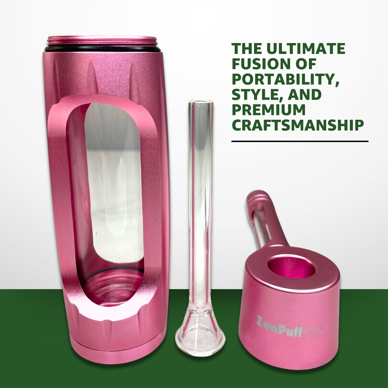 ZenPuff Co.™ Premium Glass & Aluminum Water Bottle