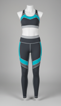 High-Performance Fitness Apparel Set Moisture Control