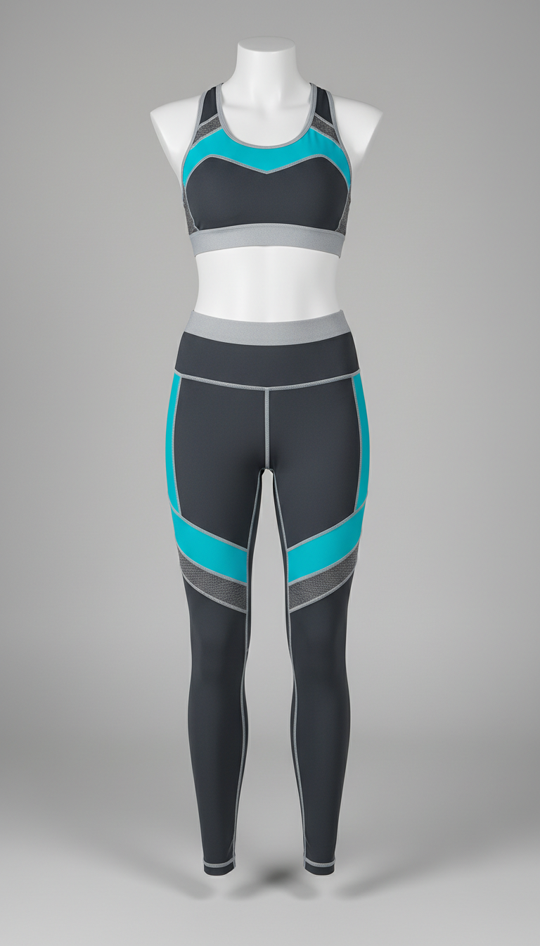 High-Performance Fitness Apparel Set Moisture Control